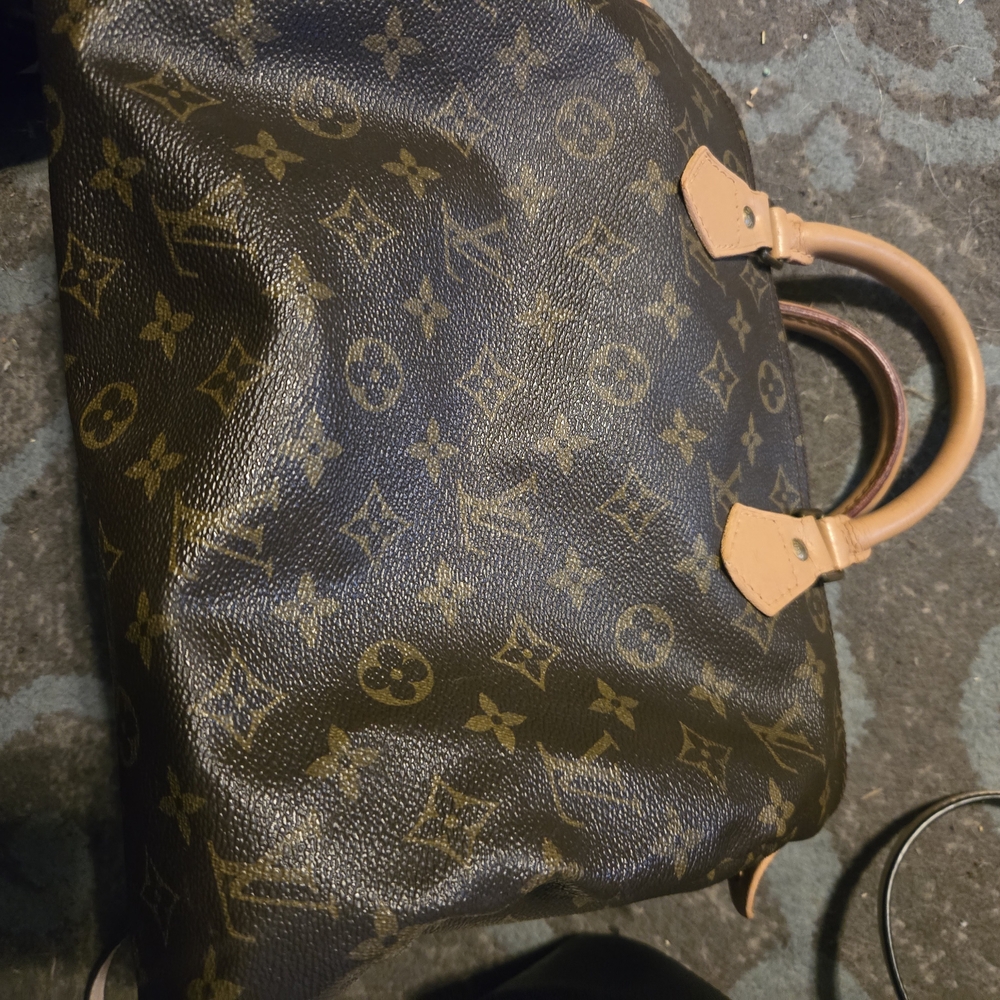 Louis Vuitton Monogram Speedy Bag - Brown Monogram with Tan Trim